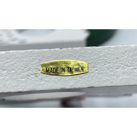 Set Of 4 Vintage Wooden Duck Napkin Rings With Red White Striped Scarves - Picture 8 of 11